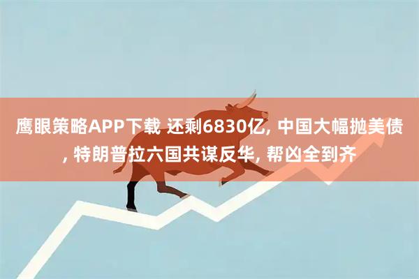鹰眼策略APP下载 还剩6830亿, 中国大幅抛美债, 特朗普拉六国共谋反华, 帮凶全到齐